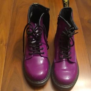 Purple Dr. Marten boots size 3